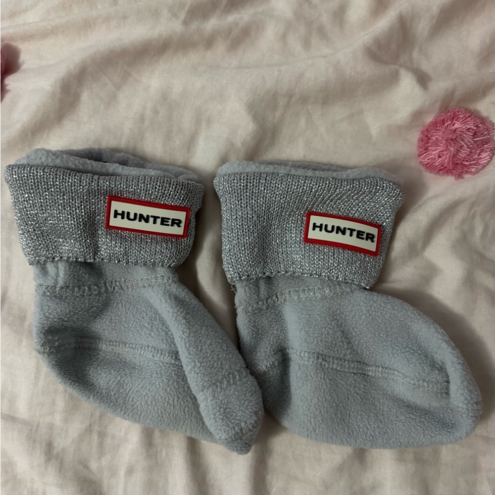 Hunter Metallic Gray Boot Socks